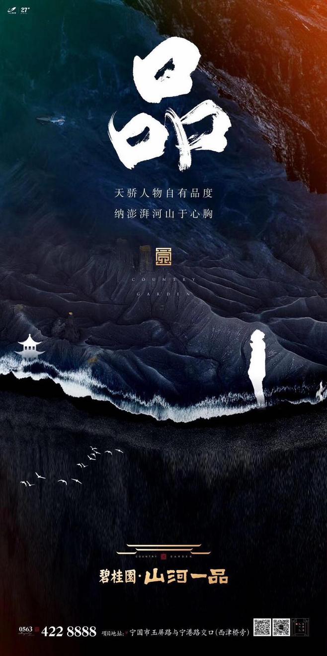 碧桂园山河一品宣传海报