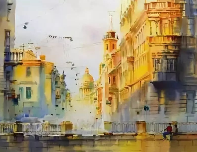 水彩风景系列作品