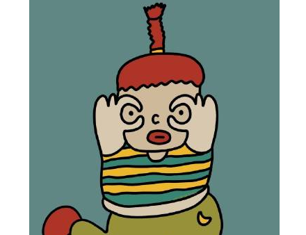 幽默头像插画