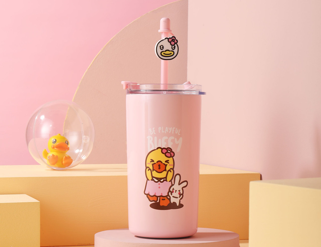 bduck吸管杯 