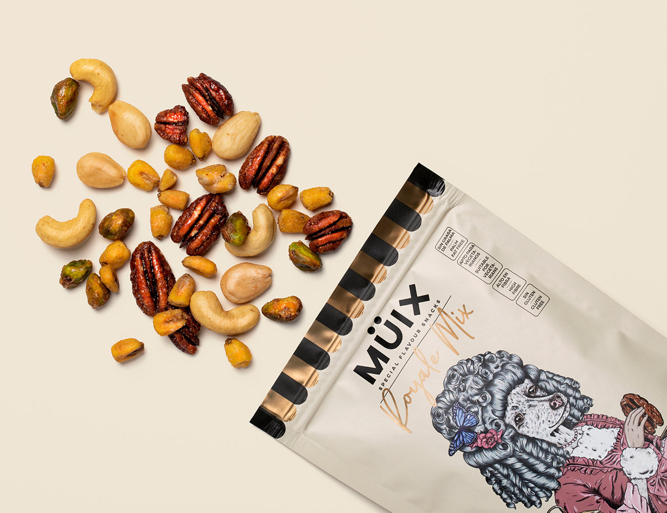 Muix复古风坚果包装设计