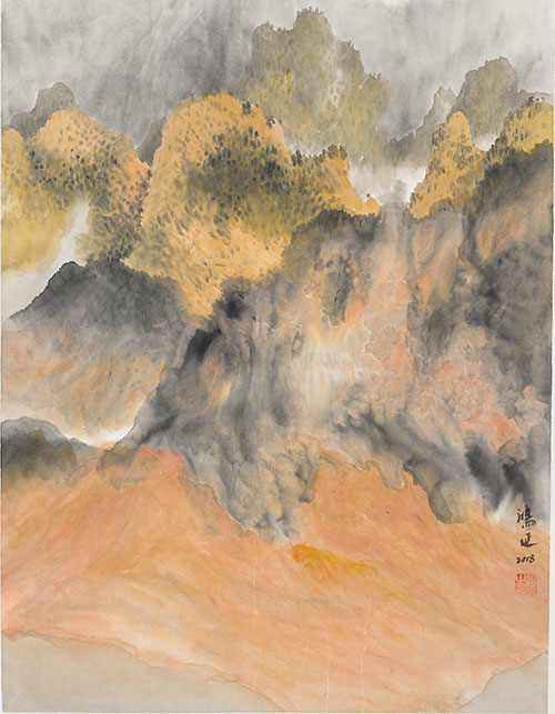 云山万叠50x70cm2018年水墨设色纸本 2018.jpg