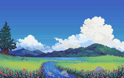 像素风插画