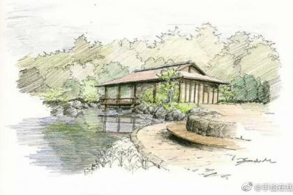 日本国宝级景观大师枡野俊明手绘设计作品 ​