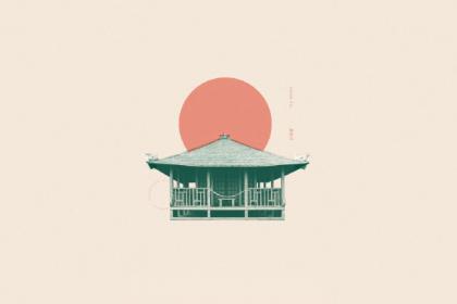 茶屋品牌属性创意logo设计——优雅高级的对比色