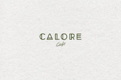 Calore Caf 咖啡馆logo设计品牌vi设计